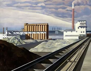 Classic Landscape Painting by Charles Sheeler Reproduction - Picture 1 of 3