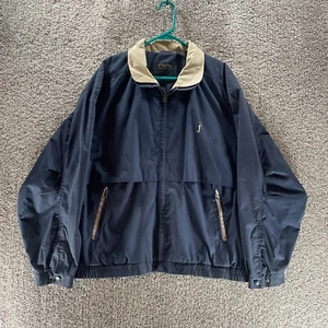 PGA Tour Jacket Mens Large Blue Vented Windbreaker Signature Collection Vintage - Picture 1 of 11