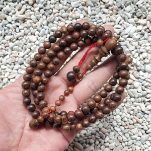 8 MM Borneo Ironwood Kayu Ulin 100 Dhikr Beads Eusideroxylon Islamic Tasbih - Picture 1 of 6
