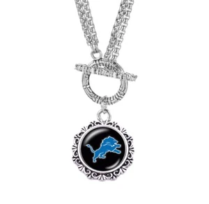 Collana con ciondolo leoni calcio nuova in acciaio inox - Foto 1 di 2