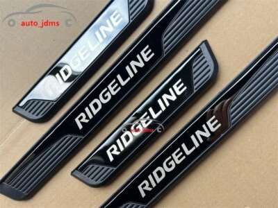 For Honda Ridgeline Steel Car Door Scuff Sill Cover Panel Step Protector X4 - Image 1 of 4