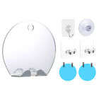 Travel Protable Shower Mirror Wall Hanging Practical With Hook Anti Fog Washroom