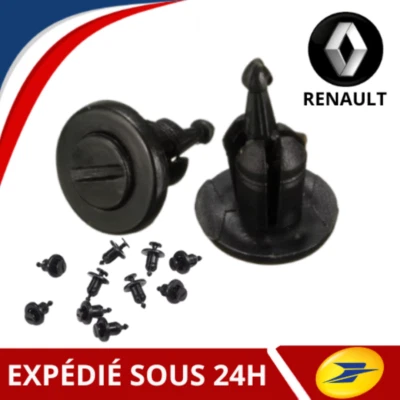 Clips, Rivets, Agrafes Fixation Pare-choc / Pare-boue RENAULT 10 Pcs - Photo 1/4