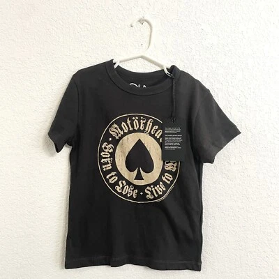 NUEVO CON ETIQUETAS Chaser Niños Niños Camiseta De Colección Negra Motohead Band Talla 6 Foto 1 de 4