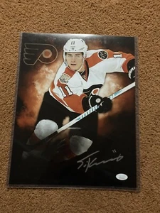 Foto autografiada de Travis Konecny 11x14 JSA - Imagen 1 de 1
