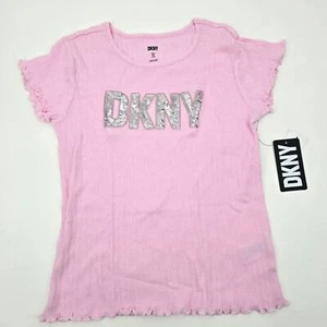 DKNY Girl Short Sleeve Top Size XL 14/16 - Picture 1 of 3