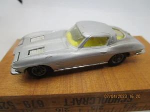 Corgi Toys Silver CHEVROLET STINGRAY Original Unboxed Vintage Classic Vet - Picture 1 of 16