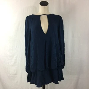 Free People Made in Philadelphia Blue Beck Dress XS Oversized Loose Fit and NWOT - Picture 1 of 11
