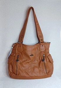 Angel Kiss Handbag Women's Shoulder Bag Handbag Brown Tote Purse Pocketbook - Picture 1 of 24