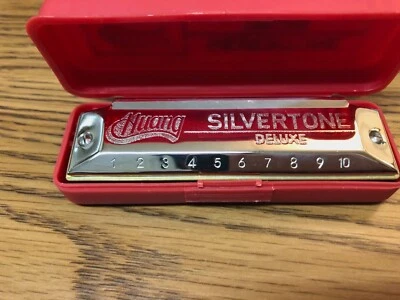 HARMONICA HUANG Silvertone  Key D  NEW W/case HOHNER QUALITY - Image 1 of 4