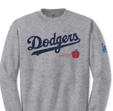 Los Angeles Dodgers Sweater Teacher Appreciation Special Ticket SGA XL 4/30/23 Cover