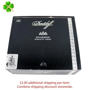 Davidoff Nicaragua Robusto Tubos Caja de cigarros de madera vacía 6,5" x 5,75" x 2,5" - Imagen 1 de 12