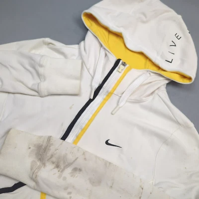 Nike Hoodie Youth S 4-6 LiveStrong Full Zip Dri Fit Boy Girl Sweatshirt STAINED - Image 1 of 4