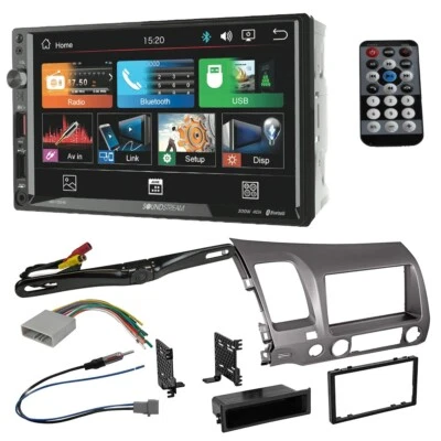 VM700HB 7" Bluetooth Car Stereo. Double DIN Dash Kit For 2006-2011 Honda Civic Foto 1 de 4