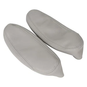 2Pcs For 2001-2007 Toyota Sequoia Gray Synthetic Leather Seat Armrest Lid Covers - Picture 1 of 7