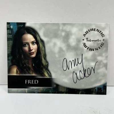Angel Season 3 Autograph #A15 Amy Acker as Fred 2001 Inkworks  YN4 - Image 1 of 4