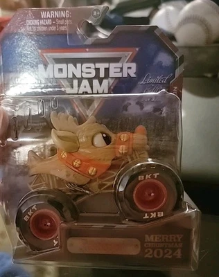 Monster Jam Christmas 2024 Rudolph Reindeer Truck 1:64 - image 1 of 3