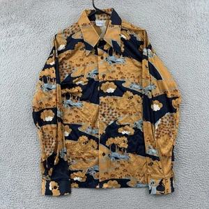 Vintage Southbridge Shirt Men XL Long Sleeve 70s Automobile Button Dagger Collar - Picture 1 of 9