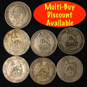 Schilling 1911 - 1936 Georg V Silber Datum wählbar  - Bild 1 von 28