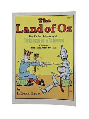 The Land Oz Book L Frank Baum Soft Cover Sequel Wizard Oz Scarecrow Tin Woodman Foto 1 de 4