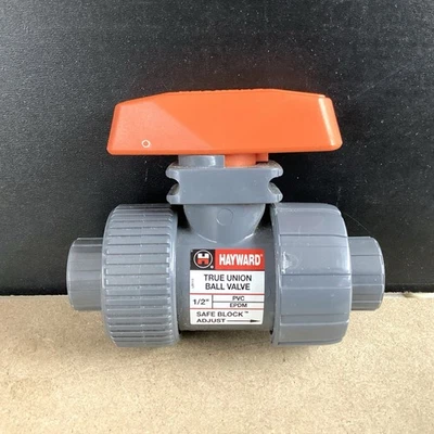 Hayward True Union Ball Valve 1/2” PVC EPDM - Image 1 of 4