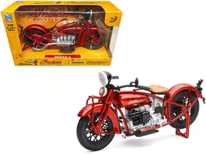 1930 Indian 4 Red Diecast Motorcycle Model 1/12 Scale by New Ray - Picture 1 of 2