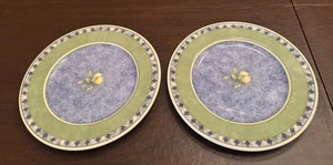 "Juego de 2 platos de almuerzo Royal Doulton Carmina 9"" tema limón" - Imagen 1 de 6