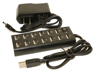 13 Port USB 2.0 Hub and USB Data Center  Powered - Image 1 of 2