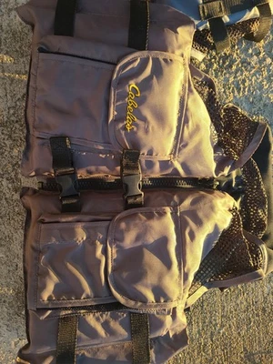 Colete salva-vidas Cabela’s adulto malha legal PFD pesca auxiliar de flutuação GG - Imagem 1 de 4