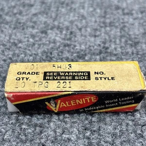 5 Stück - Valenite TPG 221 Klasse: V05 Hartmetalleinsätze Neu Sonstige - Bild 1 von 12