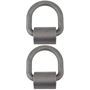 Set of 2 Trailer Tie down Anchors Ring Heavy Duty Weld-on Forged - Picture 1 of 12