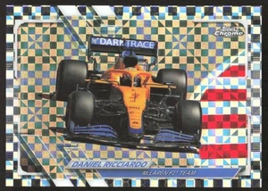 DANIEL RICCIARDO 2021 TOPPS CHROME FORMULA 1 BLACK CHECKERED FLAG #100 MCLAREN - Picture 1 of 3