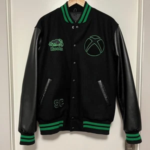 XBOX x ROOTS Varsity Jacket Large Leather Wool Unisex Anniversary Edition MINT - Picture 1 of 24