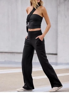 OFFLINE By Aerie Real Me XTRA High Waisted Black Hose Size Large Short - Bild 1 von 9