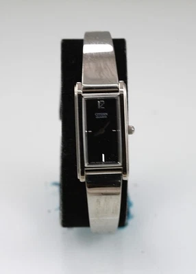 Citizen Watch Women Silver Stainless Steel Water Resistant Battery Black Quartz - Image 1 of 4
