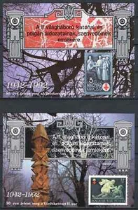Hungary 1992. RED-CROSS nice commem sheet pair limited issue - Picture 1 of 1