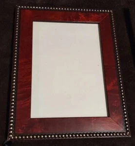 Collezione Bellissimo 5x7" Red and Bronze colored Studded Photo / Picture Frame  - Picture 1 of 8