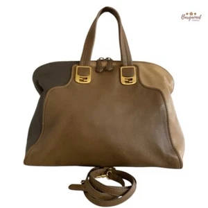 Auténtico Bolso de Mano FENDI Tricolor Cuero Camaleón Grande - 8BL110 - Imagen 1 de 14