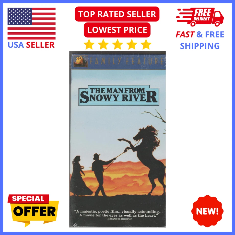 The Man from Snowy River VHS – Classic Australian Western Movie Collectible - Image 1 of 1