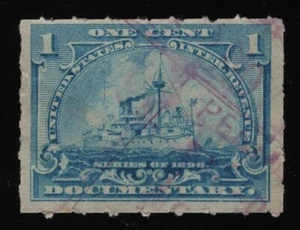 #R163 1c Battleship, Used [16] **ANY 5=FREE SHIPPING** - Picture 1 of 1