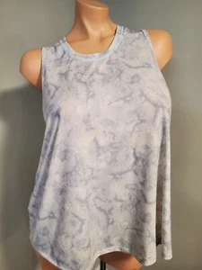 ALL IN MOTION women's Tank Top Gray Blue White Tie-Dyed Look, Size XXL - Picture 1 of 3