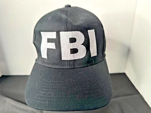 FBI Hook and Loop Black Hat New Old Stock - Picture 1 of 4