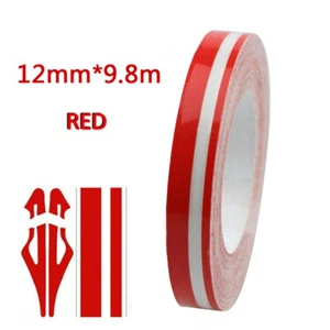 1/2" Vinyl Pinstriping Pin Stripe Double Line Stickers Car Tape Decals red - Picture 1 of 7