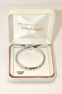 Vintage Nordstrom .925 Sterling Silver Child Infant Alphabet Bracelet New in Box - Picture 1 of 10