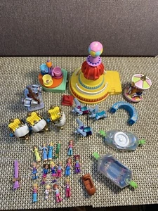 Polly Pocket Disney Magic Kingdom Pieces & Parts Lot Dumbo Peter Pan Pirate Ship - Picture 1 of 10