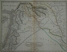 Authentic 1844 Historical Map ~ SYRIA - MESOPOTAMIA - ASSYRIA ~ MIDDLE EAST