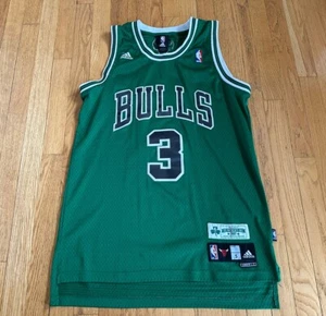 2007 Chicago Bulls Ben Wallace #3 St Patrick's Day Green Sewn Adidas Jersey - S - Picture 1 of 7