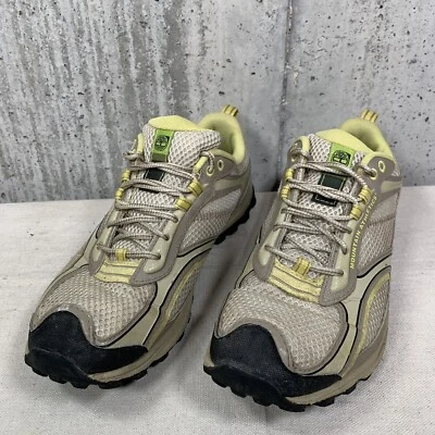 Timberland Mountain Athletics para mujer talla 8,5 M 88680 6921 gris con detalles amarillos Foto 1 de 4