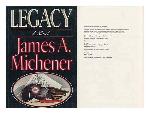 Legacy - Hardcover By Michener, James A. - VERY GOOD Foto 1 de 1