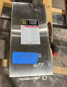 Square D HU361DS 30 Amp 600v Non-Fused Safety Switch Disconnect Stainless Steel - Picture 1 of 1